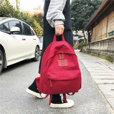 Donne di modo del Plaid zaino studente zainetto per le ragazze Adolescenti borsa Da Viaggio in cotone Femminile Bookbag Mochilas per il college