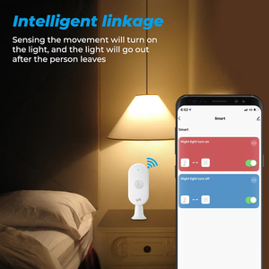 Aplicación de Detector de movimiento Tuya WIFI PIR, Control en tiempo Real, detección infrarroja de personas o animales, rotación de 360 °, funciona con Smart Life - Product Image 4