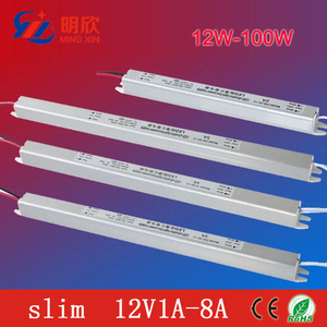 Ince led şerit ışık sürücüsü 12v 1a 2a 3a 4a 5a 6a 8a 12w 24w 36w 48w 60w 72w 100w Ultra aydınlatma için Led sürücü kutusu - Product Image 2
