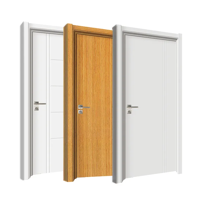 High Quality OEM Luxury PVC Interior Wood Door