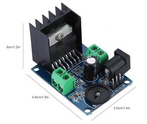 Taidacent Power <strong>Input</strong> Mode 4-8 Ohms 10-50W Speakers Audio Amplifier Dual-Channel Audio Power Amplifier Board Module TDA7297 - Product Image 2
