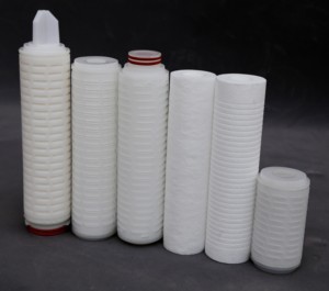 10 inç PES membran kıvrımlı filtre kartuşu filtrasyon tıbbi sanayi bakteriyel filtre ile 0.22/0.45/0.5 - Product Image 5