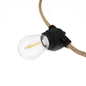 S14 Hemp Rope Music <strong>String</strong> Light with Bluetooth Speaker Bulb and TWS <strong>Function</strong> DC 12V Power Supply - Product Image 3