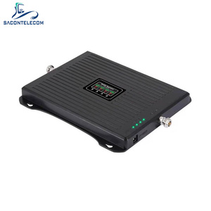 Sacontelecom 4 bant kablosuz tekrarlayıcı 850 900 1800 2100 2600 ağ güçlendirici kapalı ucuz GSM CDMA 2G 3G 4G sinyal amplifikatörü - Product Image 3