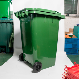 Contenedor de reciclaje de 360L, cubo de basura, cubo de basura para exteriores, cubo de basura con Pedal, Cubo de clasificación de basura Rectangular