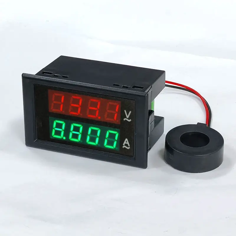 AC 80.0-300.0V 0.01-100.0A tension courant panneau mètre voltmètre ampèremètre testeur moniteur jauge Voltimetro Amperimetro 4 chiffres