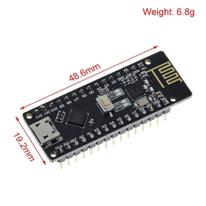 TZT RF-Nano para Arduino Nano V3.0 Micro USB Nano Junta ATmega328P QFN32 5V 16M CH340 integrar NRF24l01 + 2,4G inalámbrico