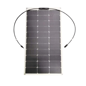 高效100W柔性太阳能电池板，具有透明背板，可用于多种用途。 - Product Image 1