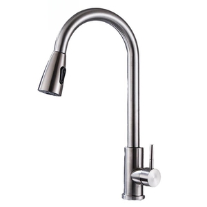 Modern Single Handle 304 Stainless Steel Kitchen Faucet Sink Tap <strong>Mixer</strong> <strong>Cheap</strong> Price with Ceramic Valve Core - Product Image 1
