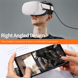 High Speed Gaming <strong>PC</strong> Data Transfer <strong>USB</strong> 3.0 to <strong>USB</strong> C Cable VR Headset <strong>Link</strong> Cable for Oculus Meta Quest Steam VR - Product Image 6