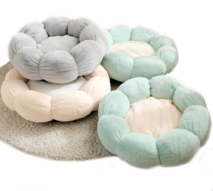 Alfombrillas calmante cómodas para perro, cama para perro con forma de flor, alta calidad - Product Image 1