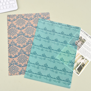 Cartella Portadocumenti a L Personalizzata in Plastica Impermeabile <span class=keywords><strong>A4</strong></span>, Cartella Trasparente Rinforzata in PP per Ufficio - Product Image 1