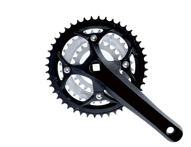ข้อเหวี่ยงจักรยานและโซ่ปลอม Alloy-6061-T6ข้อเหวี่ยงความยาว42/32/24T ชิ้นส่วนโซ่จักรยานเหล็กสำหรับจักรยานเสือภูเขา