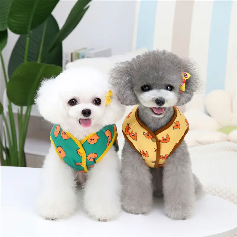 JXANRY-Chaleco de algodón para perros, chaleco de algodón cómodo a la moda, disponible en tres colores