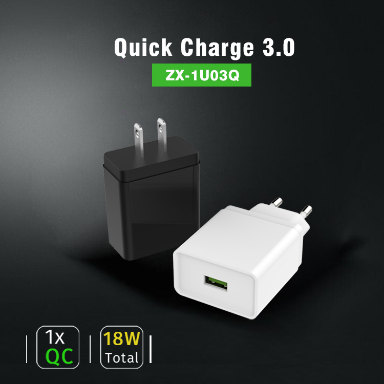 18W QC (ZX-1U03Q, MOQ 1000PCS)