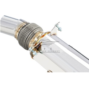 Racing Exhaust Down Pipe Catted Slip in for BMW N20 Engine 2.0T 2011-2017 Downpipe <strong>Header</strong> 200 or <strong>300</strong> Cells - Product Image 5