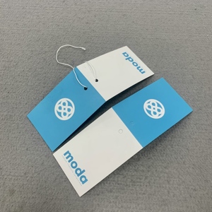High Quality White Textured Paper <strong>Tags</strong> Custom Sustainable Cardboard Paper Printed Your Logo Hang <strong>Tags</strong> for Garment - Product Image 2