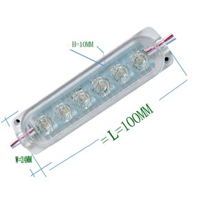 6Leds1.2Wカーホイールモジュールライト2835チップ高輝度12VIP67防水160度LEDモジュール照明 - Product Image 3