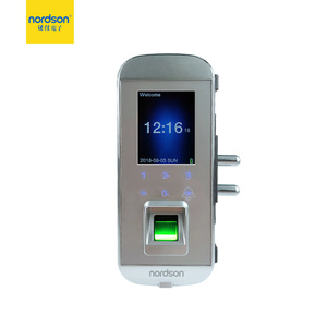 2.4 Inch TFT Điện Drop Bolt Khóa Trượt Sinh Trắc Học Khóa Không Khung Cửa Kính - Product Image 2