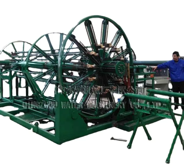 Automatische Stahlkäfig-Rollschweißmaschine Wassereiterwerk Fertigziehwerk Zement Regenablaufrohr herstellung Elektro-Rohrmaschine Preis