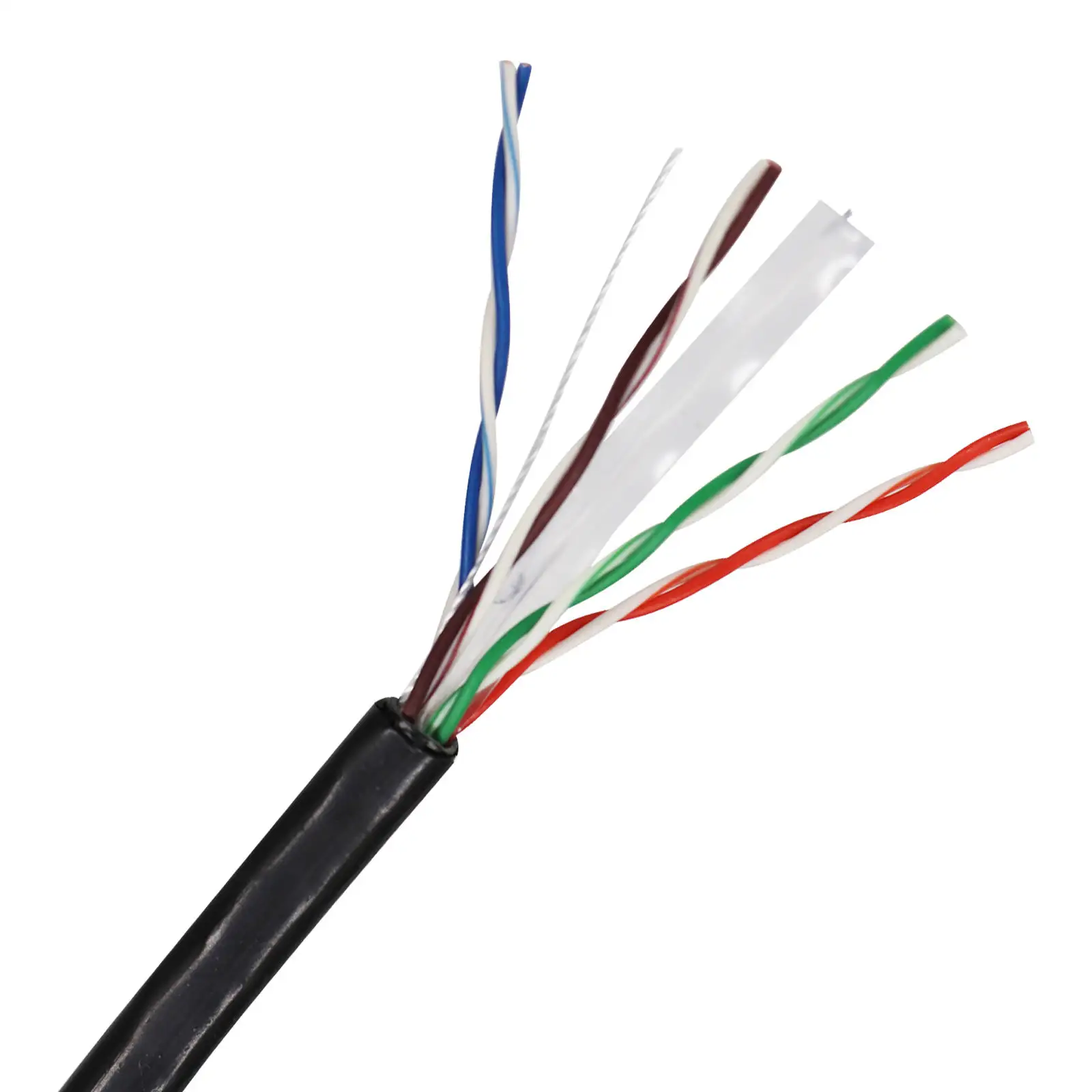 special offer UTP Cat6 for elevator lift traveling flat cat6 cable CCTV cable for ip camera