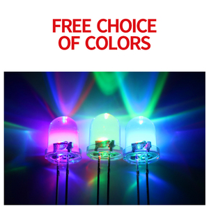 500 adet 8mm yuvarlak kafa LED RGB öz flaş LED trafik uyarı rehberlik işık Guangdong LED GoodlayLED yavaş flaş - Product Image 2