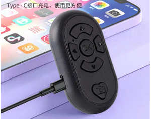 Şarj edilebilir Selfie deklanşör düğmesi tip-c Tik Tok için kablosuz denetleyici Video uzaktan kumanda şarj - Product Image 5