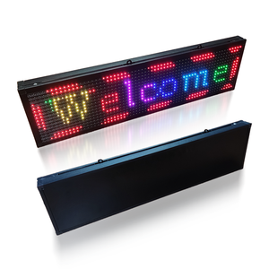 Voll farbige laufende Nachrichten anzeige P10-LED-Textbildschirm für den Innen-und Außenbereich Programmier bar mit APP für das Einkaufs zentrum Verwenden Sie die SDK-Funktion - Product Image 1