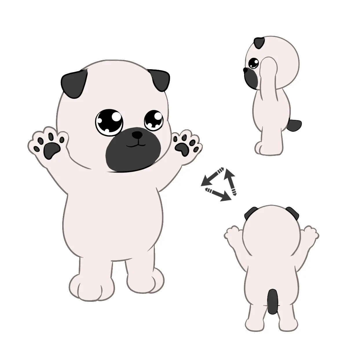 Cachorro de peluche personalizado con dibujo de perro, Animal de diseño suave, crea tus propios diseños