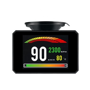 Latest Head up <strong>Display</strong> P16 <strong>LCD</strong> Screen Trip <strong>Computer</strong> With Windshield Suction OBD2 Smart Gauge Hud - Product Image 1