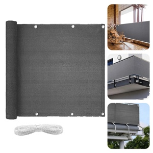 Popolare HDPE colorato schermo per la Privacy del balcone giacca a vento in rete con rivestimento in tessuto e rete per ombreggiatura da esterno - Product Image 1