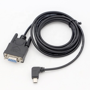 定制90度直角迷你B USB到母DB9 RS232串行电缆 - Product Image 1