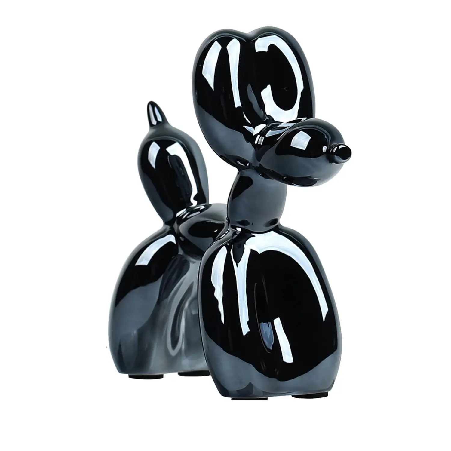 Modern moda avrupa reçine Jeff balon köpek yaratıcı hayvan sanat toptan özelleştirme