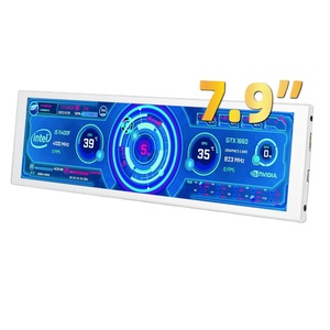 7.9inch Bar Monitor Second Sub-screen IPS Display 400x1280 Pixel Toughened Glass Panel HDM Interface Optional <strong>Touch</strong> <strong>Function</strong> - Product Image 1