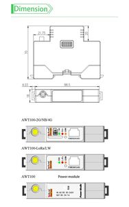 AWT100-WiFiHW Gateway with Rs485 Modbus-RTU Downlink and 4G Wifi Lora Ethernet Uplink Optional MQTT <strong>Protocol</strong>