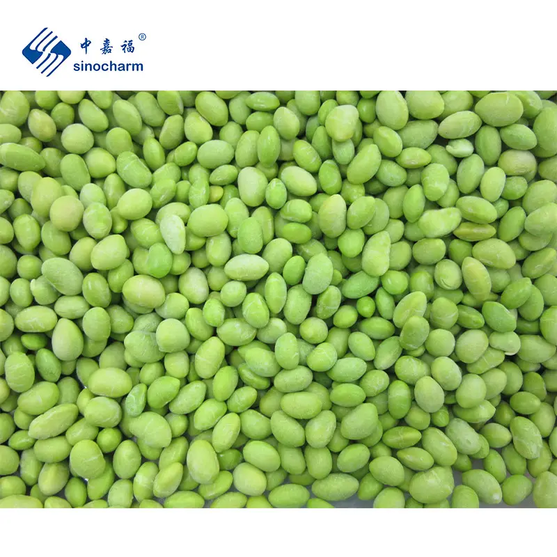 Sinocharm BRC Approved New Corp IQF Edamame Wholesale Price Factory Bulk 10kg Frozen Edamame Beans