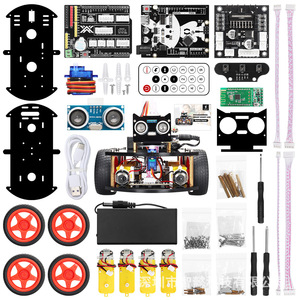 Smart Car Robot Kit UNO Bot Bluetooth-Fernroboter-Starter Kompatibel mit Arduino Kit