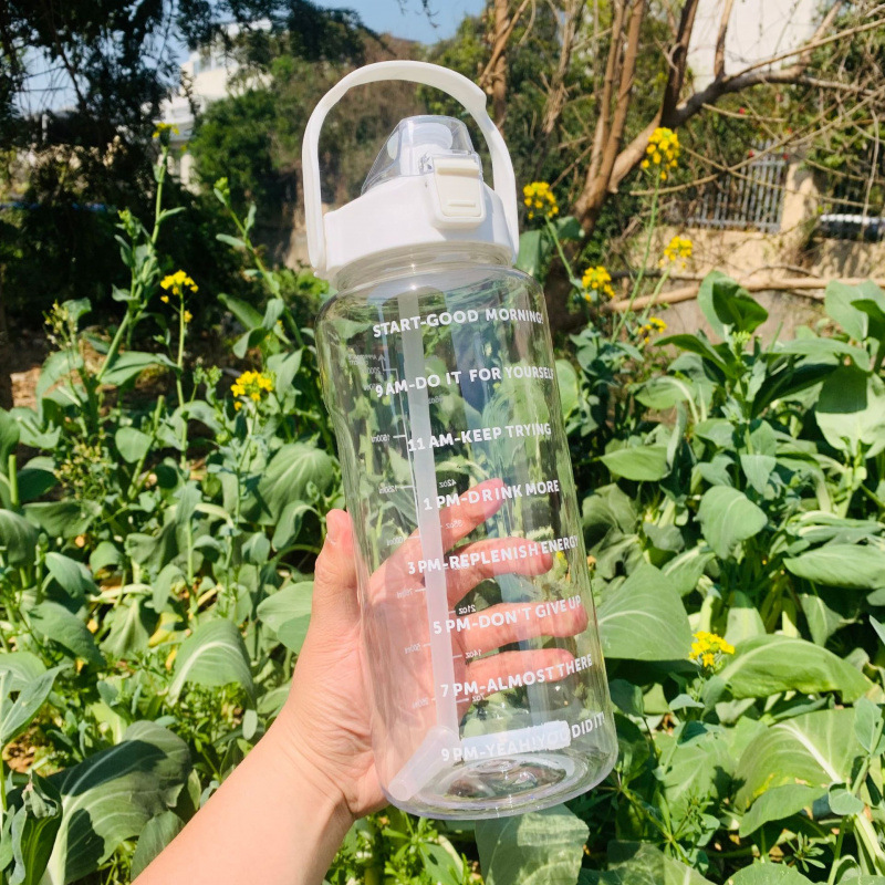 Gobelet individuel blanc 2l avec paille