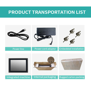Monitor touch screen industriale da 7 8 10.1 12.1 13.3 15.6 da 21.5 pollici lcd touch screen monitor impermeabili ip65 monitor industriali - Product Image 5