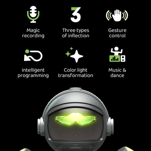 Robot de voz inteligente AI de alta calidad, detección de gestos, Control remoto, juguete eléctrico, Programa de baile de sonido y luz - Product Image 2