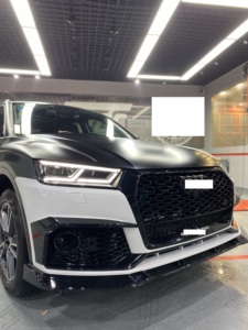 Phụ kiện xe nâng cấp Facelift chuyển đổi BodyKit cho Audi Q5 18-20 để RS Q5 phong cách bumpers khuếch tán phía sau - Product Image 4