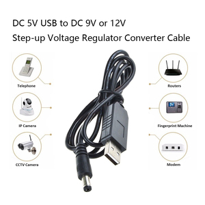 Change <strong>USB</strong> 5V to DC 9V 12V 800mA Boost Step up UPS Cable Module Voltage Convert <strong>2</strong>.1x5.5mm Male Connector DC DC Step-Up Converter - Product Image 5