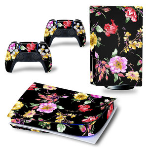 ソニー用プレイステーション5 PS5 PS 5ゲームコンソールと2コントローラービニールデカールカバーステッカースキンゲームアクセサリー