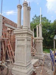 25 cm /10 Inches Diameter Round Smooth <strong>Plain</strong> Concrete Roman Pillar Mold Decorative <strong>Column</strong> Mold for Outdoor Building Decoration