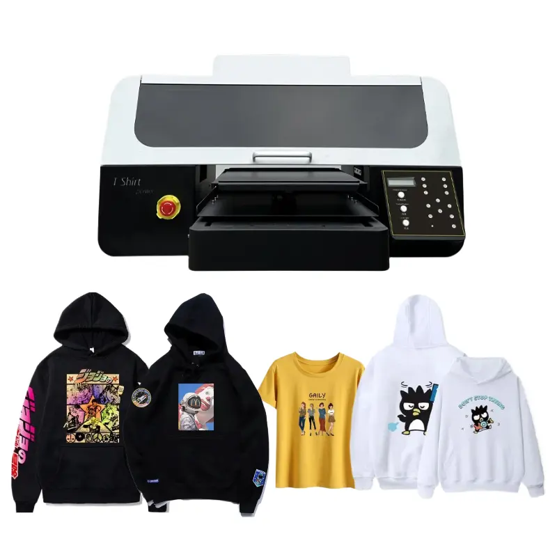 Factory Direct to Sell 4060 Garment Printing Machine DTG Printer for T-shirt Hoodies Coats With Two Xp600/i3200 Print Heads