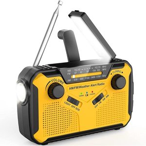 Solar Powered Dynamo <strong>Wind</strong> <strong>up</strong> Rechargeable AM FM WB Radio 3000mah Lithium <strong>LED</strong> Torch Dynamo Multifunction Portable Solar Radio - Product Image 3