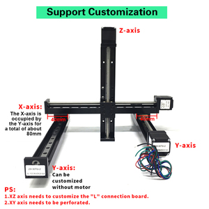 Mini XYZ <strong>Axis</strong> T-type <strong>CNC</strong> <strong>Sliding</strong> Table <strong>Rail</strong> Linear Stage Steel Transport Guide Platform Stepper Motor Drive <strong>Kit</strong> Core Bearing - Product Image 3