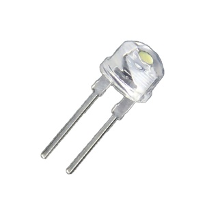 Vanfun <strong>8mm</strong> 2.8-3.2V Warm <strong>White</strong> <strong>LED</strong> Dip Straw Hat Diode through Hole Light Application - Product Image 1
