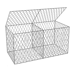 Vendita in fabbrica esagonale gabbione scatola maglia 2x1x1m filo di ferro cesto per la costruzione e la progettazione del paesaggio - Product Image 1