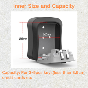 Cheap Plastic Wall <strong>Mounted</strong> 4 Digit Security Waterproof Combination Outside Key Lock Box <strong>Hide</strong> a Key Card - Product Image 6